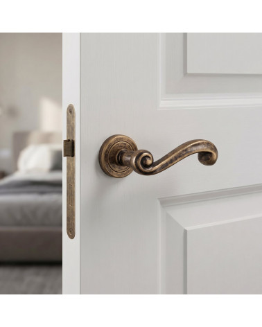 Manilla de Puerta Oro Antiguo Refinada y Prestigiosa - Modelo TUPAI 738