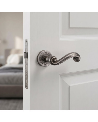 Tirador de Puerta Plata Antiguo para una decoración depurada - Modelo TUPAI 738