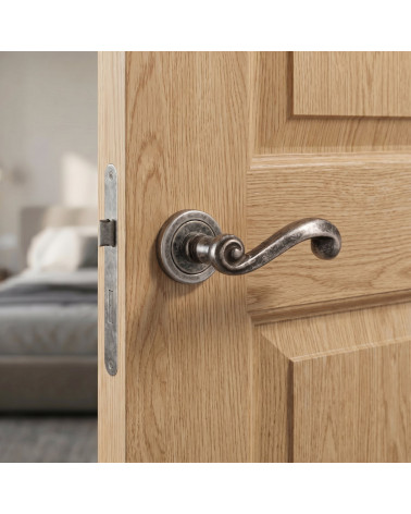 Tirador de Puerta Plata Antiguo para una decoración depurada - Modelo TUPAI 738