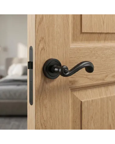 Tirador de Puerta Negro Elegante y Cautivador - Modelo TUPAI 738