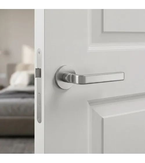 Tirador de puerta cromo satinado Ento Zai tirador de diseño