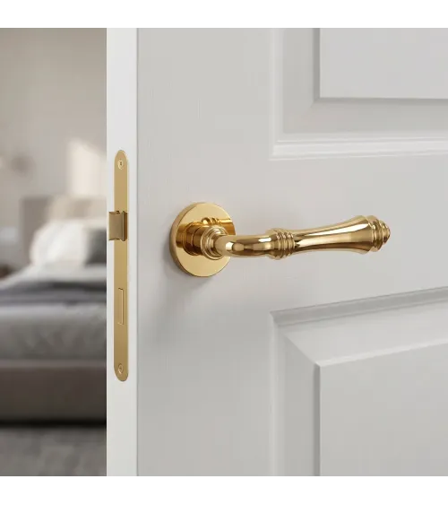 Tirador de puerta dorada pulida CAMELIA tirador de diseño