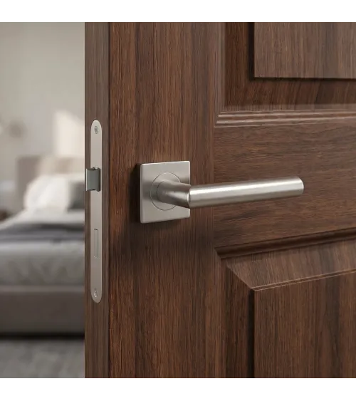 Tirador de puerta color acero inoxidable KVADRAT 1701 manilla de diseño