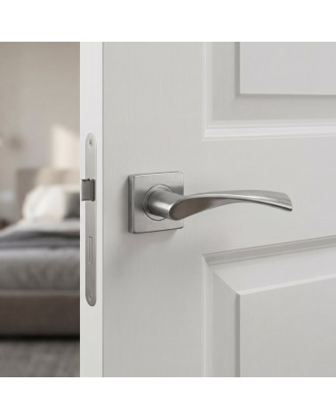 Tirador de puerta de acero inoxidable resistente - Modelo KVADRAT 1708