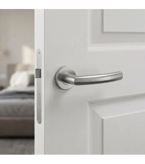 Tirador de puerta color inox OVAL 1706 ferretería diseño