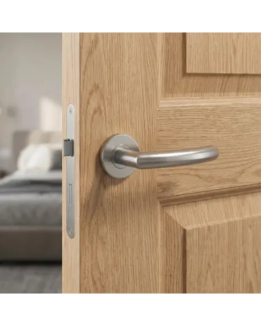 Manillas de puerta color inox OVAL 1707