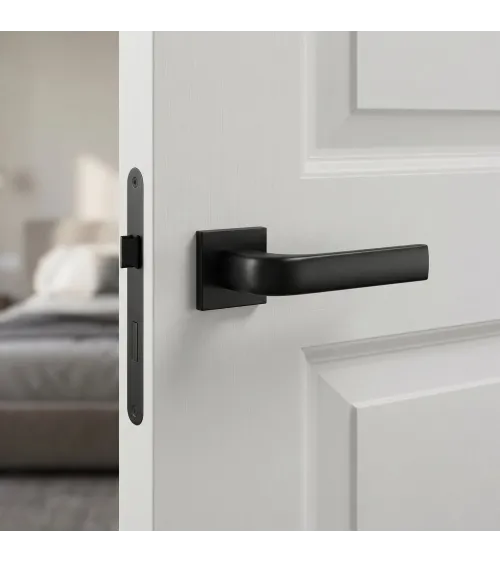 Tirador de puerta negra JENA manilla de diseño