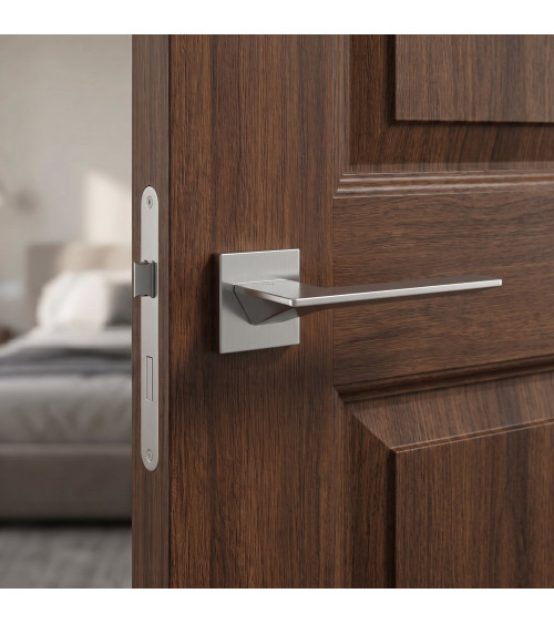 Tirador de puerta cromo satinado VS VIP cuadrado – tirador de diseño