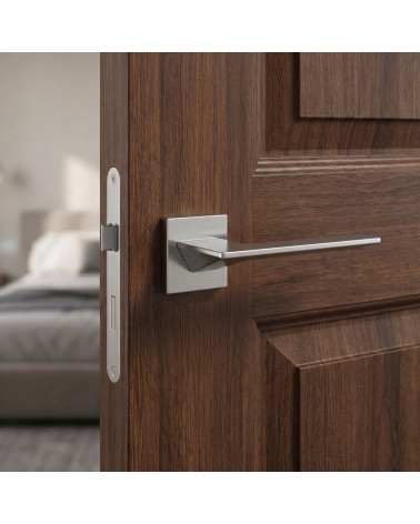 Manilla de puerta cromo satinado para una decoración sofisticada - Modelo VIP