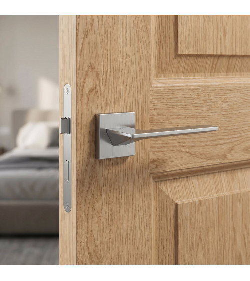 Tirador de puerta cromo satinado VS VIP cuadrado – tirador de diseño