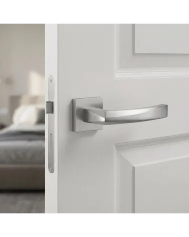 Tirador de Puerta Cromo Satinado con brillo suave - Modelo PHENIX