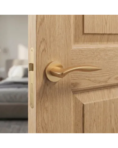 Tirador de Puerta sobre Placa Redonda para una decoración encantadora - ROBINE