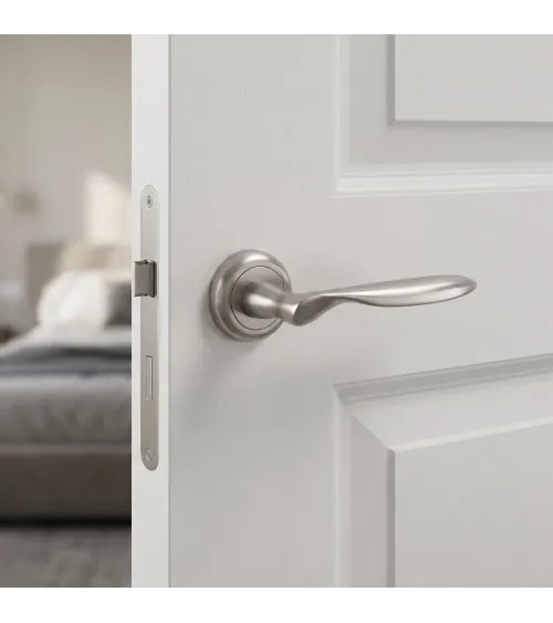 Manilla de puerta níquel satinado VENERA manilla de diseño