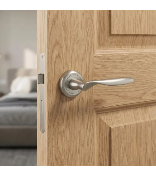 Manilla de puerta níquel satinado VENERA manilla de diseño