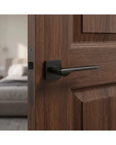 Manillas de puerta en zamak LIGNE cuadradas