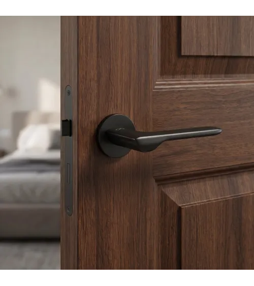 Tirador de puerta negra LIGNE tirador de diseño
