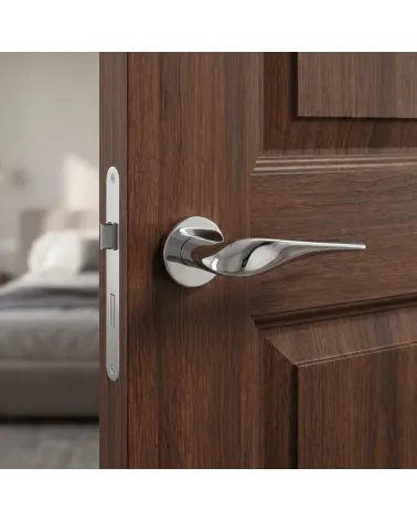 Tiradores de puerta cromados pulidos PETUNIA