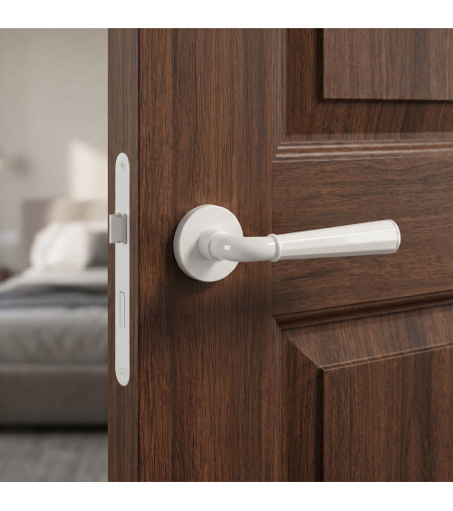 Tirador de puerta blanca MARIGOLD tirador de diseño