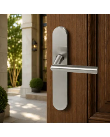 Tirador de puerta sobre placa Altesse Inox 316 – Alta resistencia para exteriores - modelo Altesse