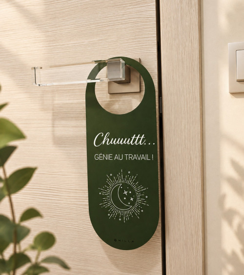 Colgador de puerta reversible Creatividad & Genio en el trabajo