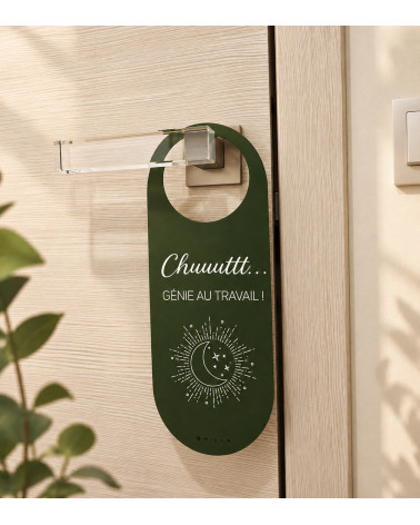 Colgador de puerta reversible Creatividad & Genio en el trabajo
