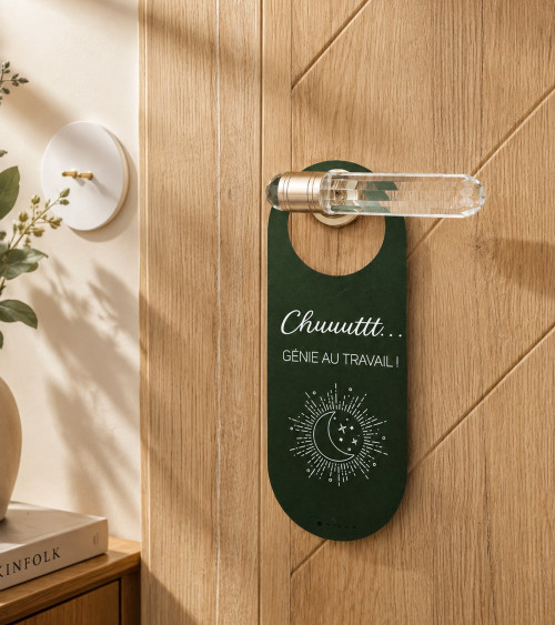 Colgador de puerta reversible Creatividad & Genio en el trabajo
