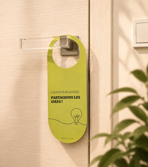 Colgador de puerta reversible Creatividad & Genio en el trabajo