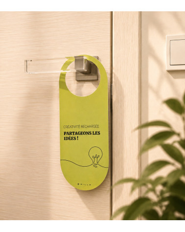 Colgador de puerta reversible Creatividad & Genio en el trabajo