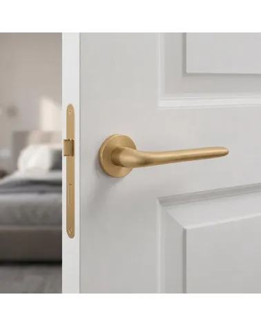 Manillas para puertas Oro Mate Elegante Cálido y Suave - Modelo AZALIA