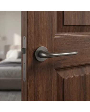 Manija de Puerta Antracita de carácter noble - Modelo AZALIA