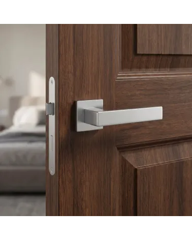 Manilla de Puerta de Cromo Pulido de belleza sutil - Modelo PINA