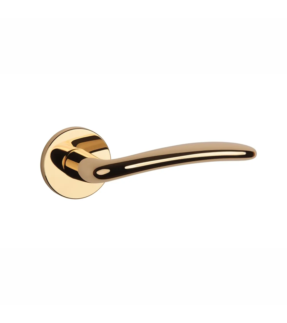 Maneral de puerta dorado pulido AMBROSIA diseño