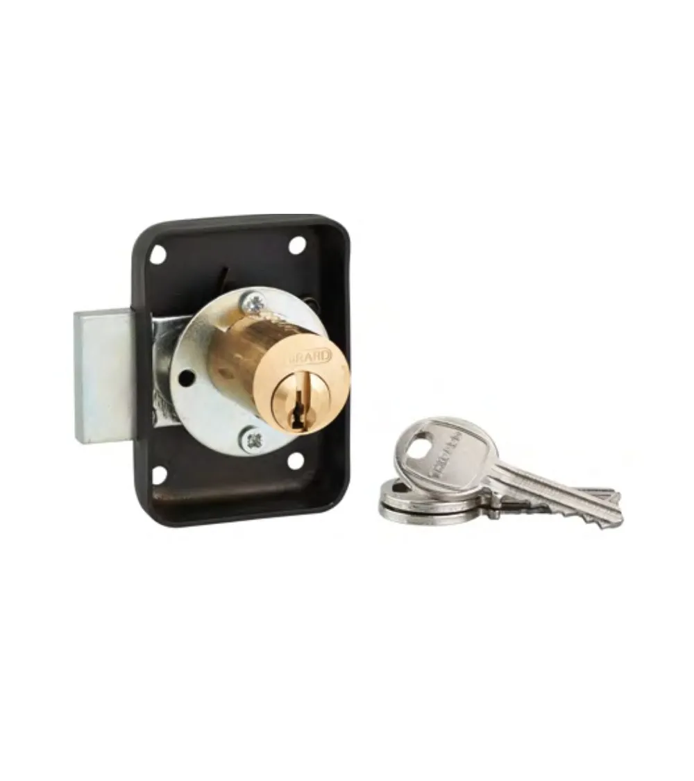 Cilindro STD Latón con botón para cerradura - 3 llaves - 30x30