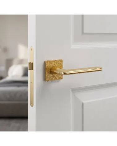 Manilla de Puerta Dorada Pulida Elegante y Robusta - Modelo TUPAI 4165-T3