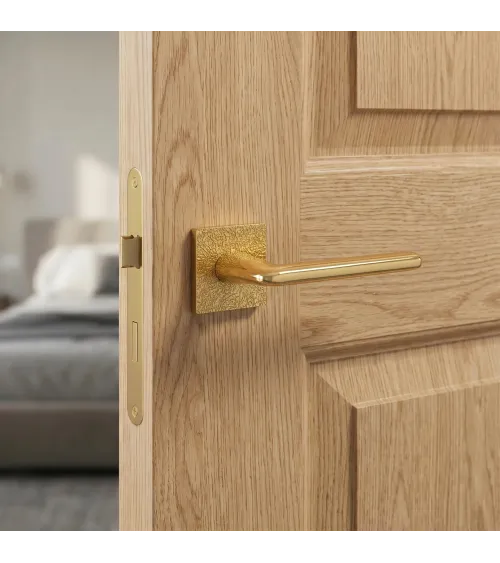 Tirador de puerta dorada pulida TUPAI 4165-T3 manilla de diseño