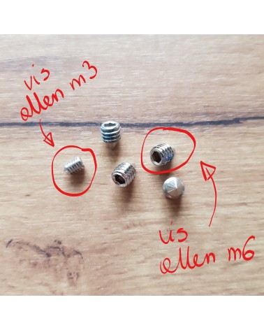 Pequeño tornillo allen de cabeza cónica (tornillo prisionero) para manecilla de puerta - manecilla de diseño