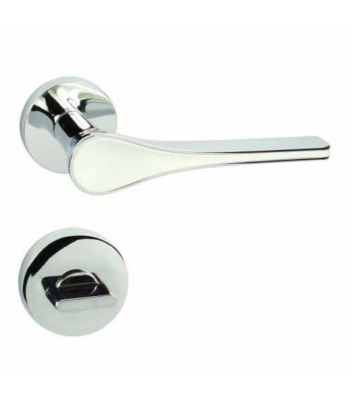 Tirador de puerta futurista DOM Polaris redondo WC - tirador de diseño