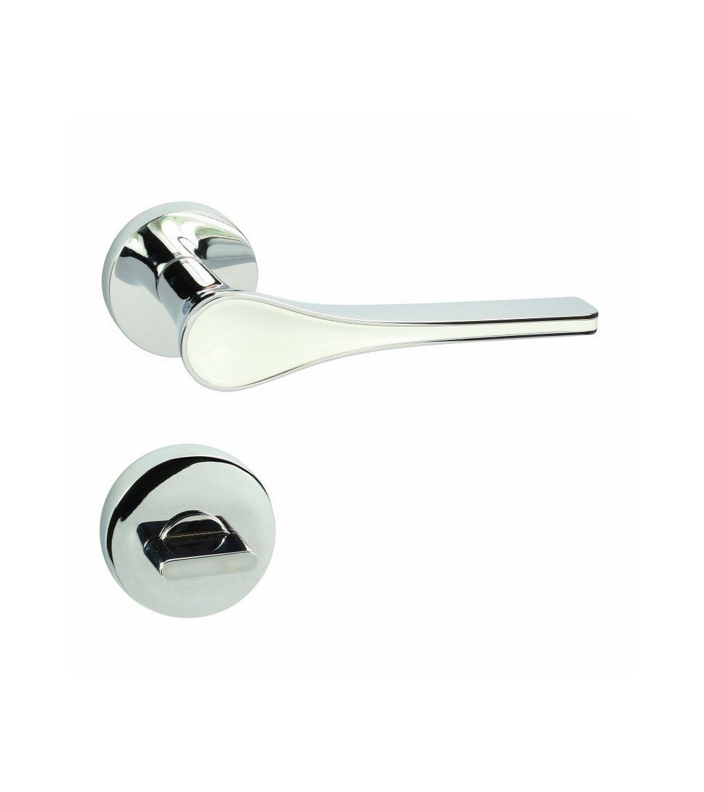 Tirador de puerta futurista DOM Polaris redondo WC - tirador de diseño