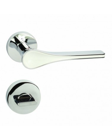 Tirador de puerta futurista DOM Polaris redondo WC - tirador de diseño