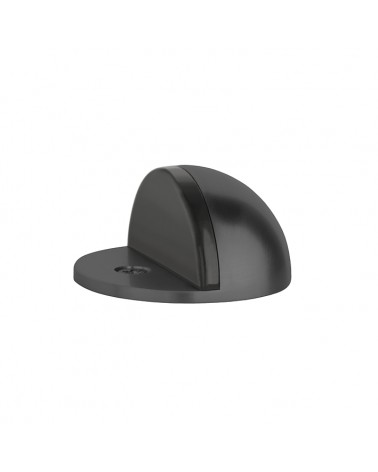 Tope de puerta negro DS21, para suelo - tirador de diseño