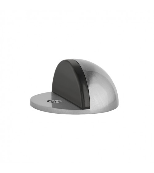 Topes de puerta cromo satinado DS21, para suelo - tirador de diseño