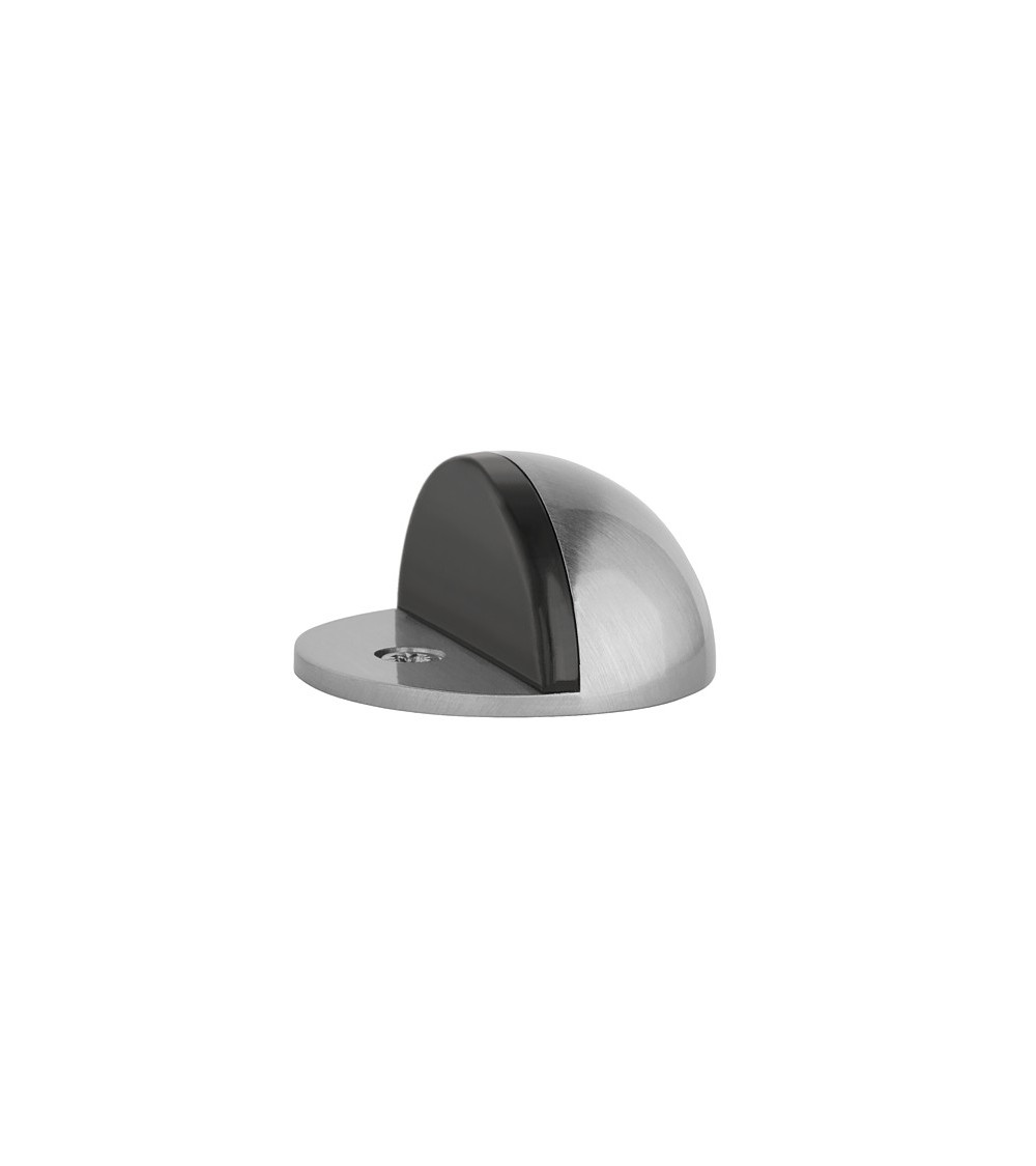 Topes de puerta cromo satinado DS21, para suelo - tirador de diseño