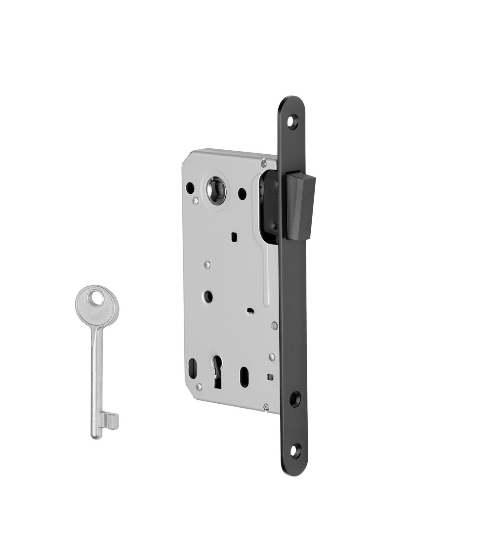 Cerradura magnética de diseño entreejes 90 con llave L para dormitorio - tirador de diseño