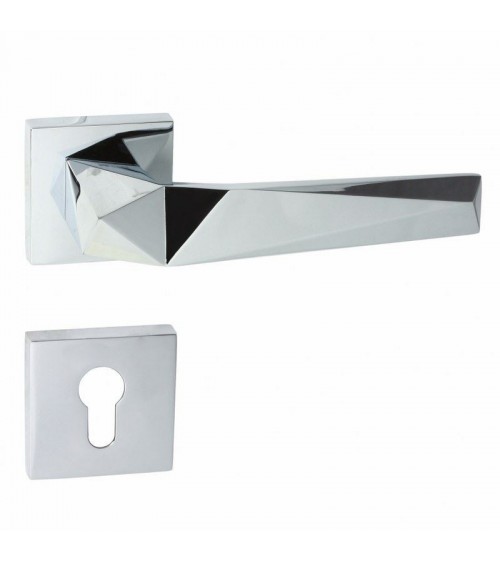 Manilla de puerta DOM Pira QR con llave I - manilla de diseño