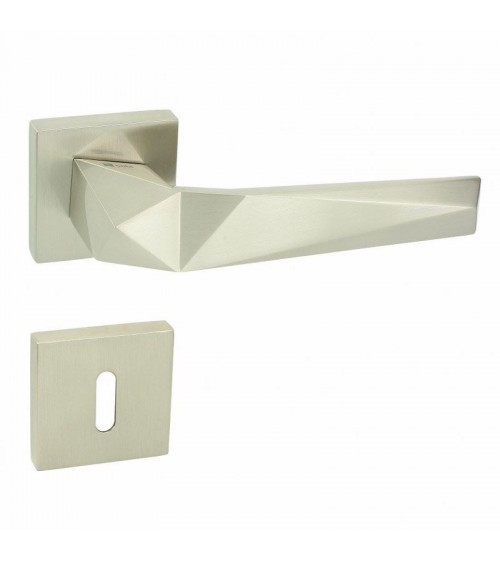Manilla de puerta DOM Pira QR con llave L - manilla de diseño