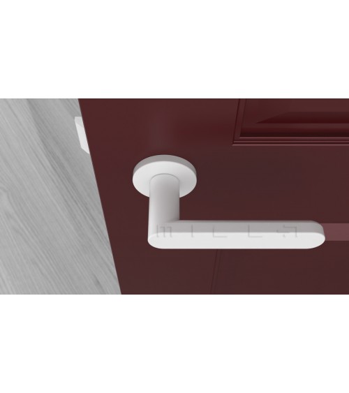 Maneta de puerta color blanco ALORA diseño