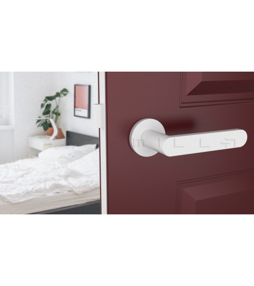 Maneta de puerta color blanco ALORA diseño