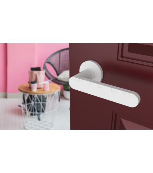 Maneta de puerta color blanco ALORA diseño