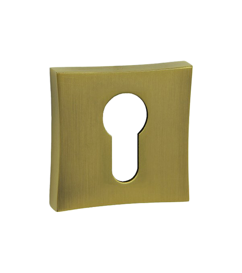 Roseta DOM ORO-QR con llave I - ferretería decorativa de diseño