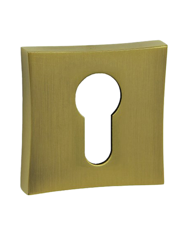 Roseta DOM ORO-QR con llave I - ferretería decorativa de diseño
